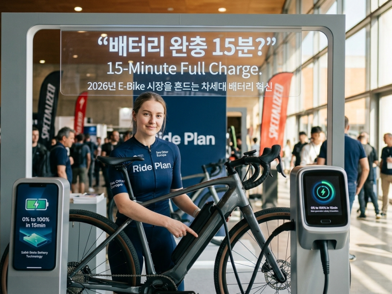 "배터리 완충 15분?" 2026년 E-Bike 시장을 흔드는 차세대 배터리 혁신