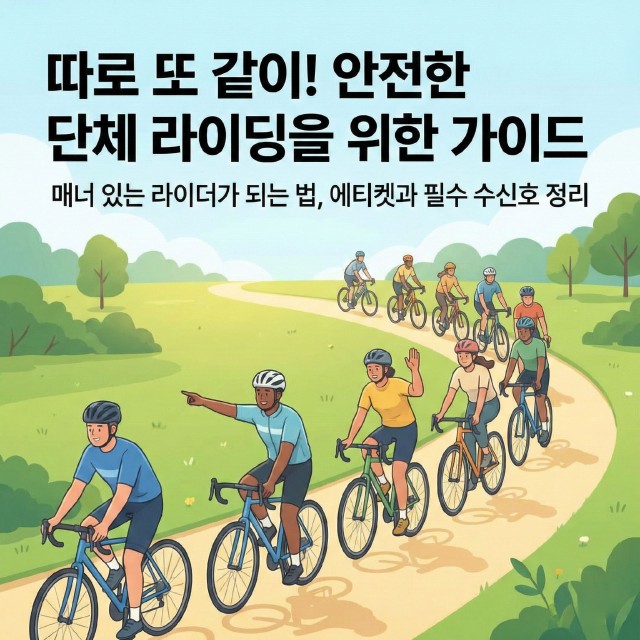 함께해서 더 즐거운 단체 라이딩 매너 & …